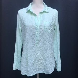 J.Crew striped cotton popover